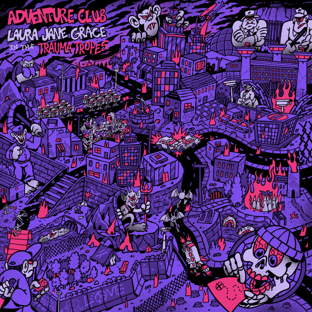 Laura Jane Grace In The Trauma Tropes announce new album, Adventure Club. New fist-pumping single, ‘Mine Me Mine’ is out now